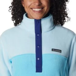 Columbia Women's Benton Springs™ 1/2 Snap Pullover Spring Blue / Dark Sapphire -Under Armour Store 1860991 404 a2 presethigh res jpeg 300 dpi