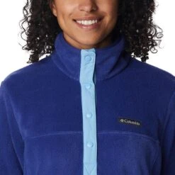 Columbia Women's Benton Springs™ 1/2 Snap Pullover Dark Sapphire / Vista Blue -Under Armour Store 1860991 432 a2 presethigh res jpeg 300 dpi