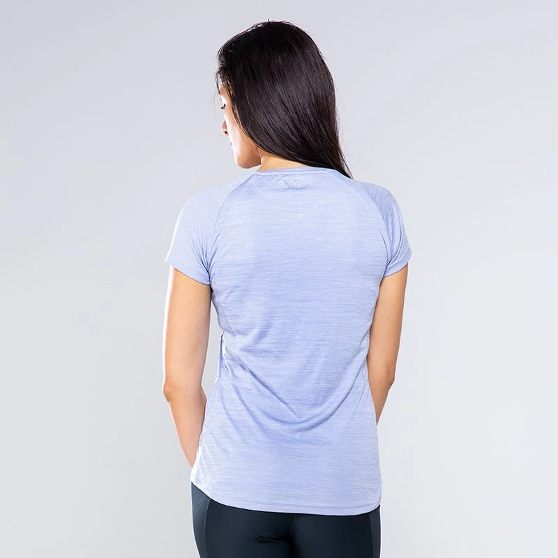 Women's Madison V-Neck T-Shirt Blue 2 Women's Madison V-Neck T-Shirt Blue - Image 2