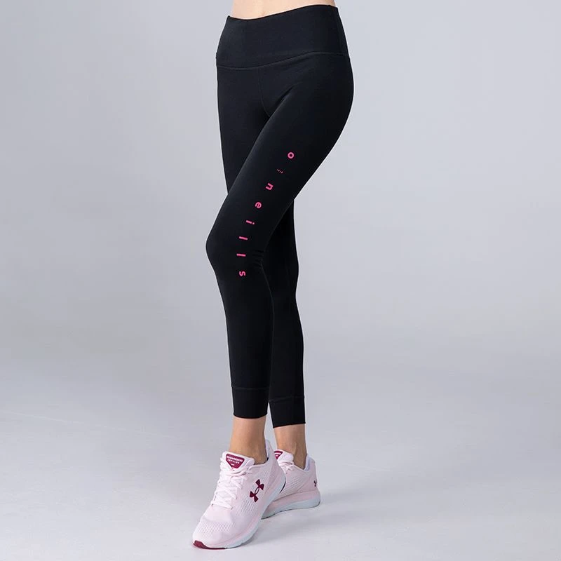 Women's Natalie Full Length Leggings Black / Pink 1 Women's Natalie Full Length Leggings Black / Pink