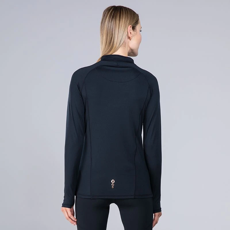 Women's Freya Half Zip Black / Rose Gold 4 Women's Freya Half Zip Black / Rose Gold - Image 4