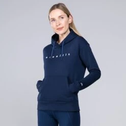 Women's Carrie Fleece Pullover Hoodie Marine / Blue / White