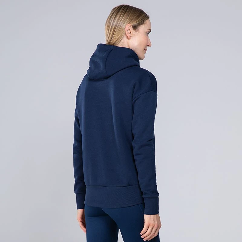 Women's Carrie Fleece Pullover Hoodie Marine / Blue / White 3 Women's Carrie Fleece Pullover Hoodie Marine / Blue / White - Image 3