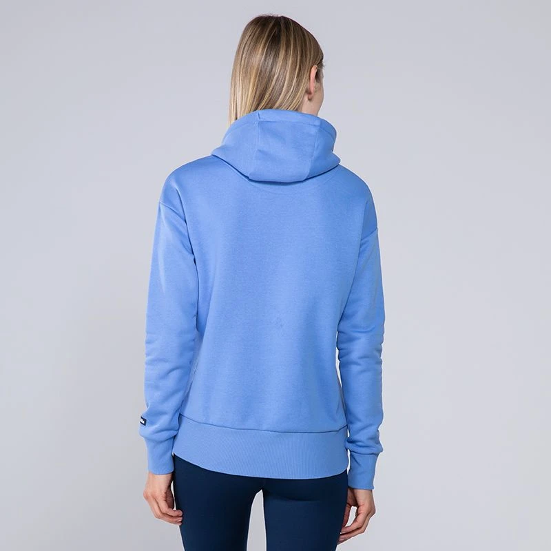 Women's Carrie Fleece Pullover Hoodie Blue / Marine / White 3 Women's Carrie Fleece Pullover Hoodie Blue / Marine / White - Image 3