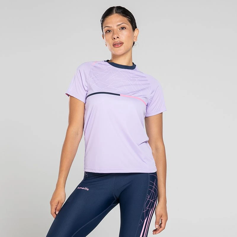 Women's Dolmen T-Shirt Purple / Marine / Pink 1 Women's Dolmen T-Shirt Purple / Marine / Pink