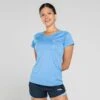 Women's Madison V-Neck T-Shirt Blue / Pink -Under Armour Store 4t5a3058