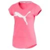 Puma Women's Heather Cat T-Shirt Bubblegum Heather -Under Armour Store 517147 17