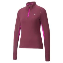 Puma Women's Favourite Quarter Zip Running Top Grape Wine / Deep Orchid -Under Armour Store 520184 71