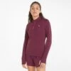 Puma Women's Favourite Quarter Zip Running Top Grape Wine / Deep Orchid -Under Armour Store 520184 71 mod01