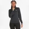 Puma Women's Train Strong Quarter Zip Top Black -Under Armour Store 521839 01 mod01