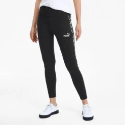 Puma Women's Amplified Leggings Black / White -Under Armour Store 582547 01 mod01
