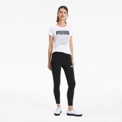 Puma Women's Amplified Leggings Black / White -Under Armour Store 582547 01 mod03
