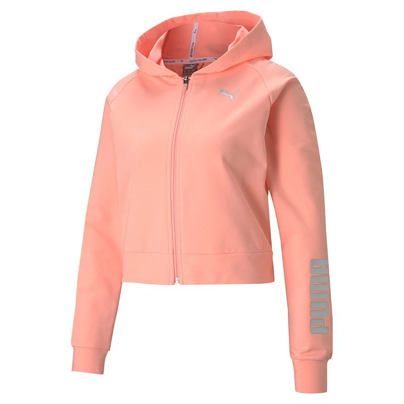 Puma Women's RTG Full Zip Hoodie Apricot Blush 1 Puma Women's RTG Full Zip Hoodie Apricot Blush