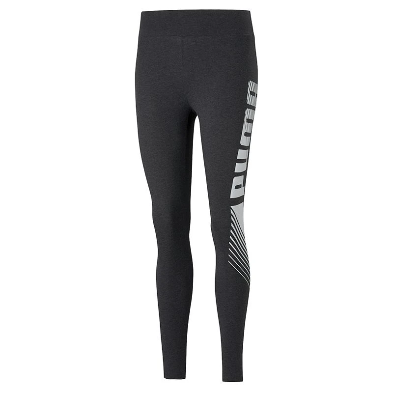 Puma Women's Essentials Graphic Leggings Dark Grey Heather 4 Puma Women's Essentials Graphic Leggings Dark Grey Heather - Image 4