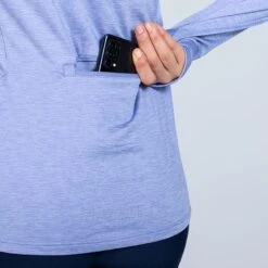 Women's Madison Brushed Half Zip Top Blue -Under Armour Store am3a0127