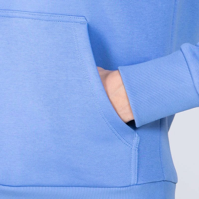 Women's Carrie Fleece Pullover Hoodie Blue / Marine / White 8 Women's Carrie Fleece Pullover Hoodie Blue / Marine / White - Image 8