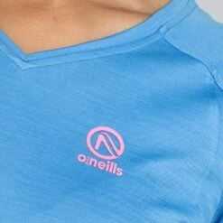 Women's Madison V-Neck T-Shirt Blue / Pink -Under Armour Store am3a9924