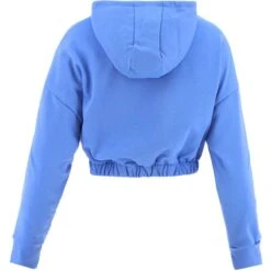 Women's Avelina Cropped Hooded Top Blue 10 Women's Avelina Cropped Hooded Top Blue -Under Armour Store avelina 281 flc crop hoodie cornflower 2
