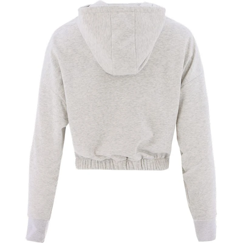 Women's Avelina Cropped Hooded Top Grey 2 Women's Avelina Cropped Hooded Top Grey - Image 2
