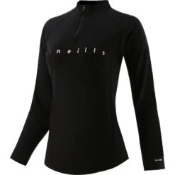 Women's Carrie Half Zip Top Black / White