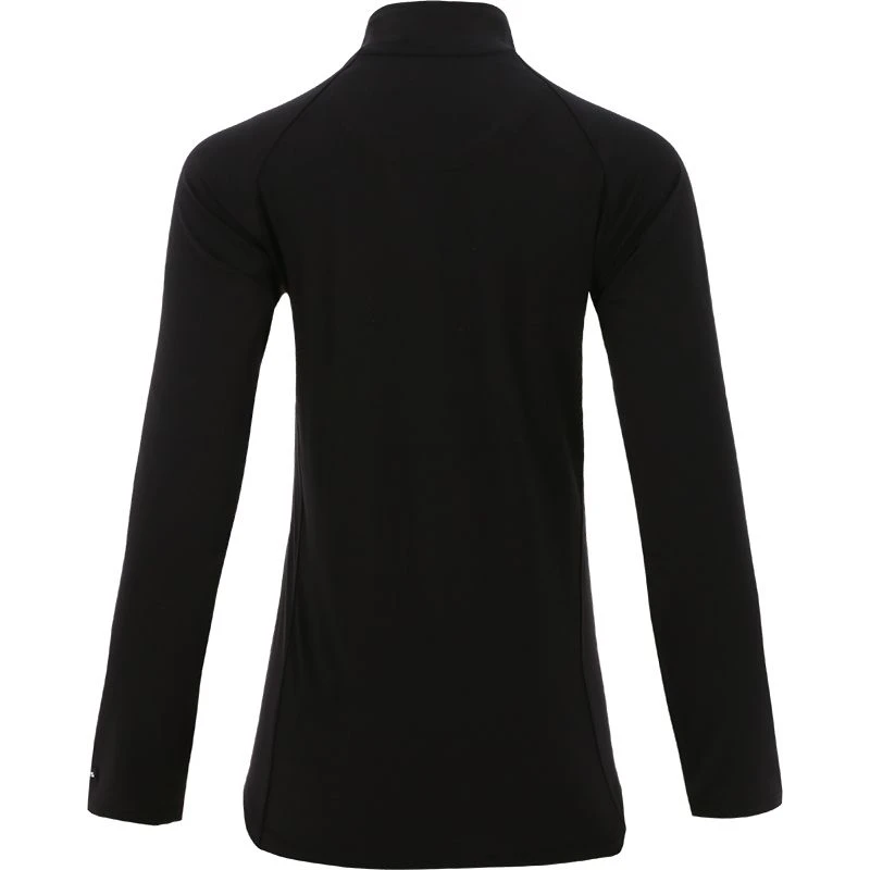 Women's Carrie Half Zip Top Black / White 2 Women's Carrie Half Zip Top Black / White - Image 2
