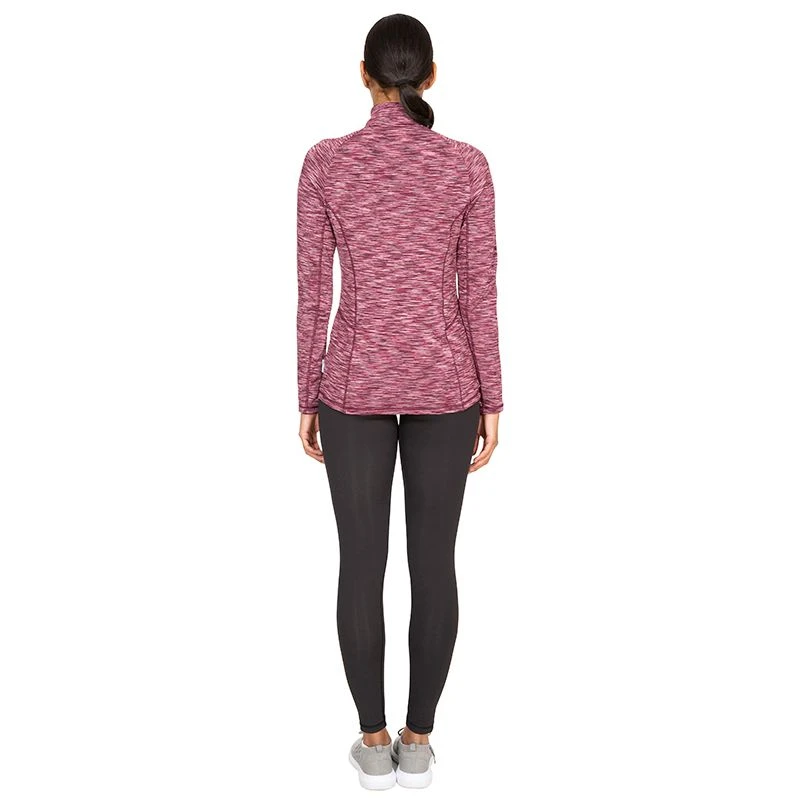 Trespass Women's Edith Half Zip Top Fig Marl 2 Trespass Women's Edith Half Zip Top Fig Marl - Image 2