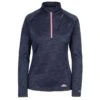 Trespass Women's Fairford Half Zip Fleece Top Navy Marl -Under Armour Store fairford faflflk10001 nvm a
