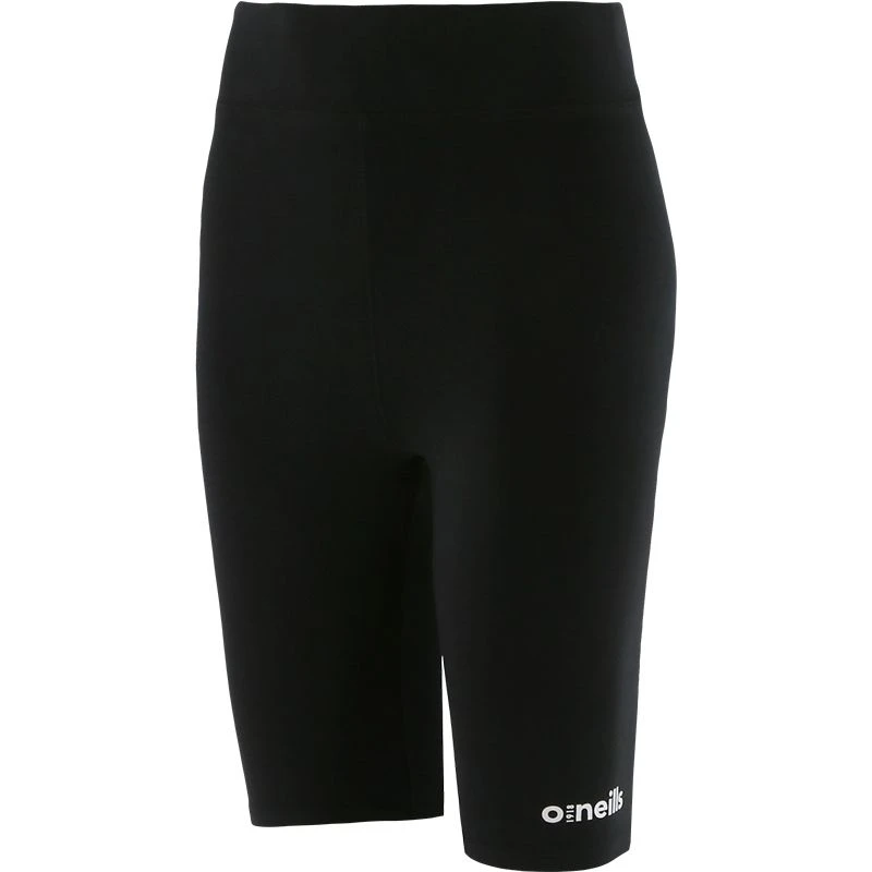 Women's Kourtney Cotton Cycling Shorts Black / White 2 Women's Kourtney Cotton Cycling Shorts Black / White - Image 2