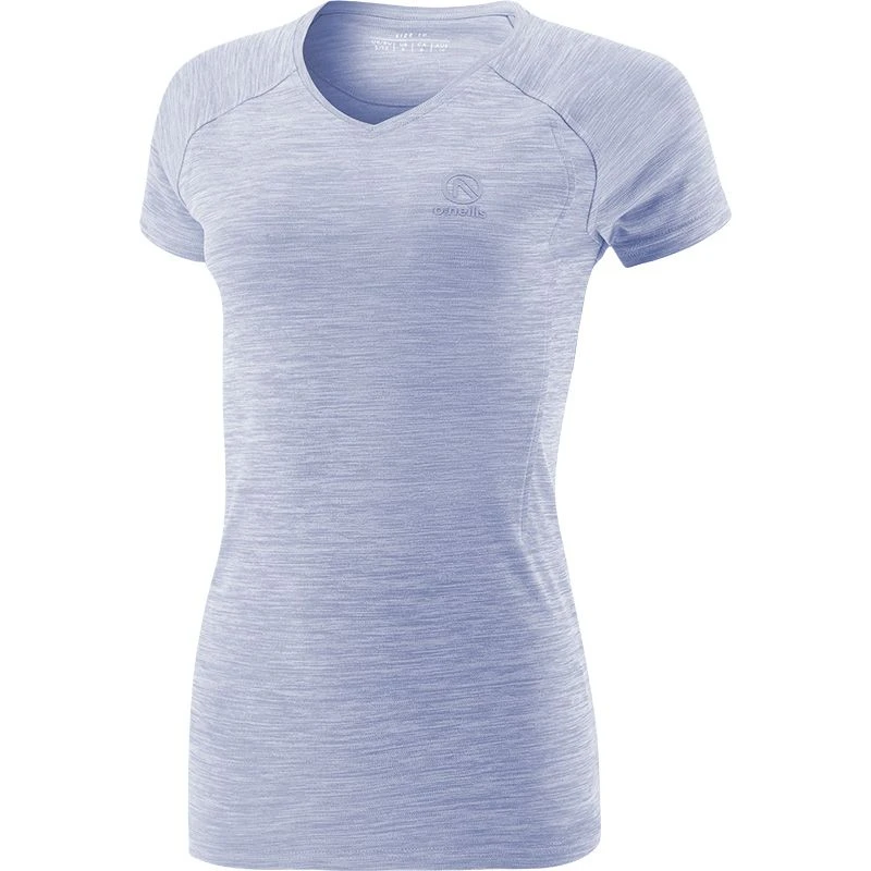 Women's Madison V-Neck T-Shirt Blue 3 Women's Madison V-Neck T-Shirt Blue - Image 3