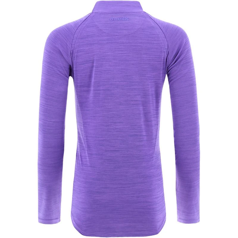 Women's Madison Half Zip Midlayer Top Purple 2 Women's Madison Half Zip Midlayer Top Purple - Image 2