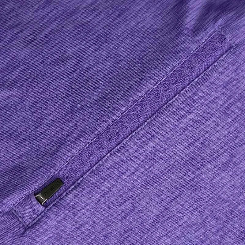 Women's Madison Brushed Half Zip Top Purple 5 Women's Madison Brushed Half Zip Top Purple - Image 5