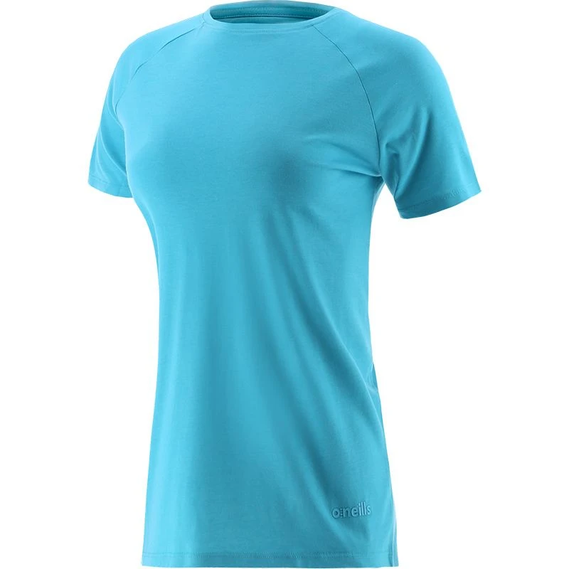Women's Madison Cotton T-Shirt Blue 3 Women's Madison Cotton T-Shirt Blue - Image 3