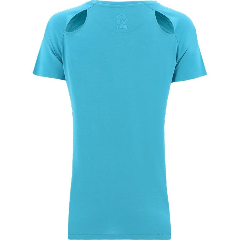Women's Madison Cotton T-Shirt Blue 4 Women's Madison Cotton T-Shirt Blue - Image 4
