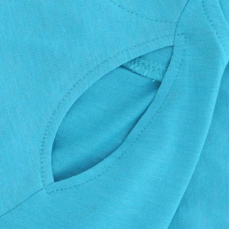 Women's Madison Cotton T-Shirt Blue 7 Women's Madison Cotton T-Shirt Blue - Image 7