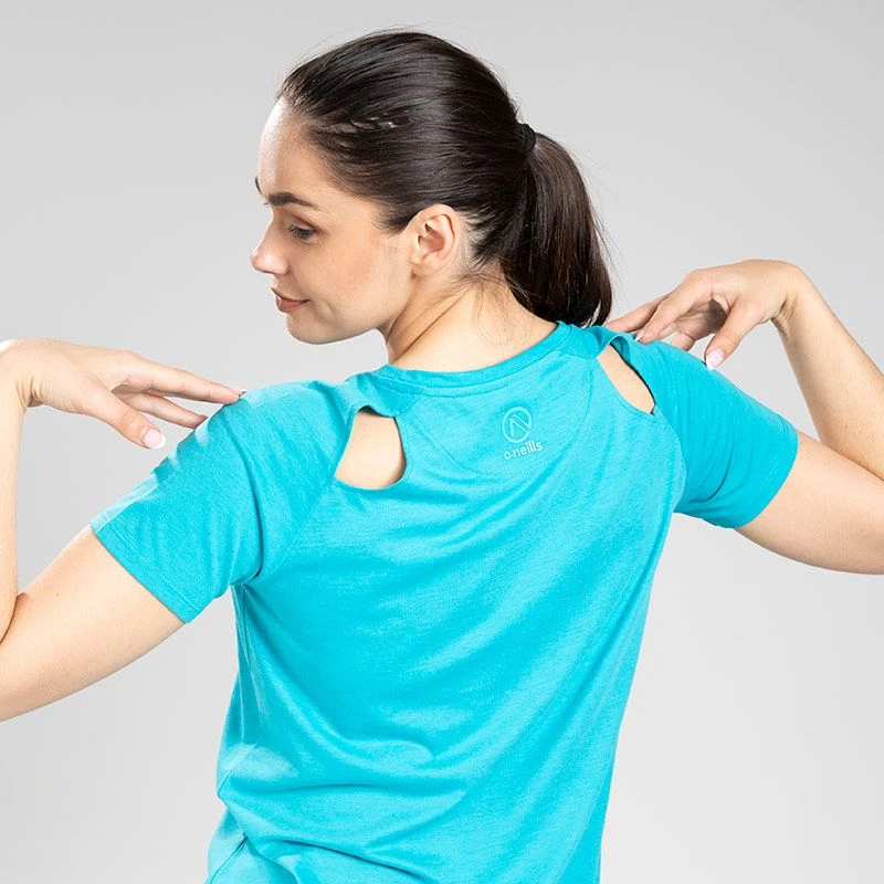 Women's Madison Cotton T-Shirt Blue 2 Women's Madison Cotton T-Shirt Blue - Image 2