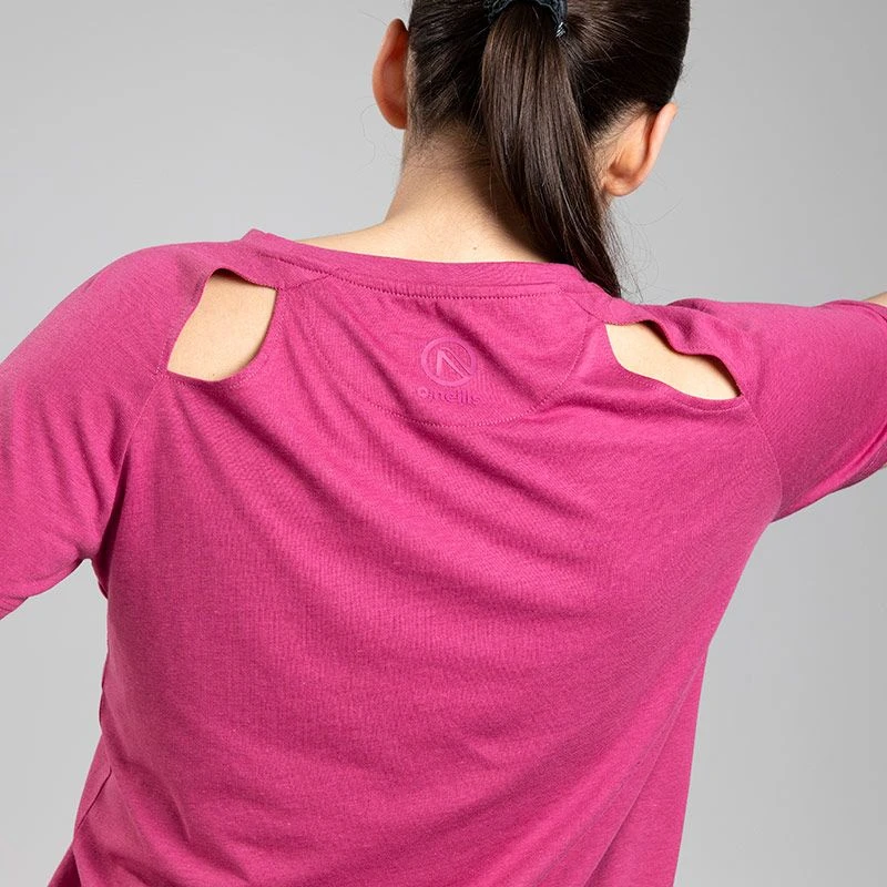 Women's Madison Cotton T-Shirt Pink 2 Women's Madison Cotton T-Shirt Pink - Image 2