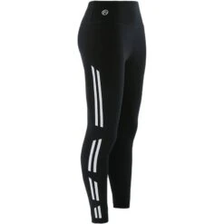 Women's Maya 2 Stripe 7/8 Length Leggings Black / White