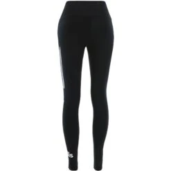 Women's Maya 2 Stripe 7/8 Length Leggings Black / White -Under Armour Store maya 176 7 8 length tights blk wht 2s 3