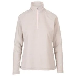Trespass Women's Meadows Half Zip Fleece Pale Grey