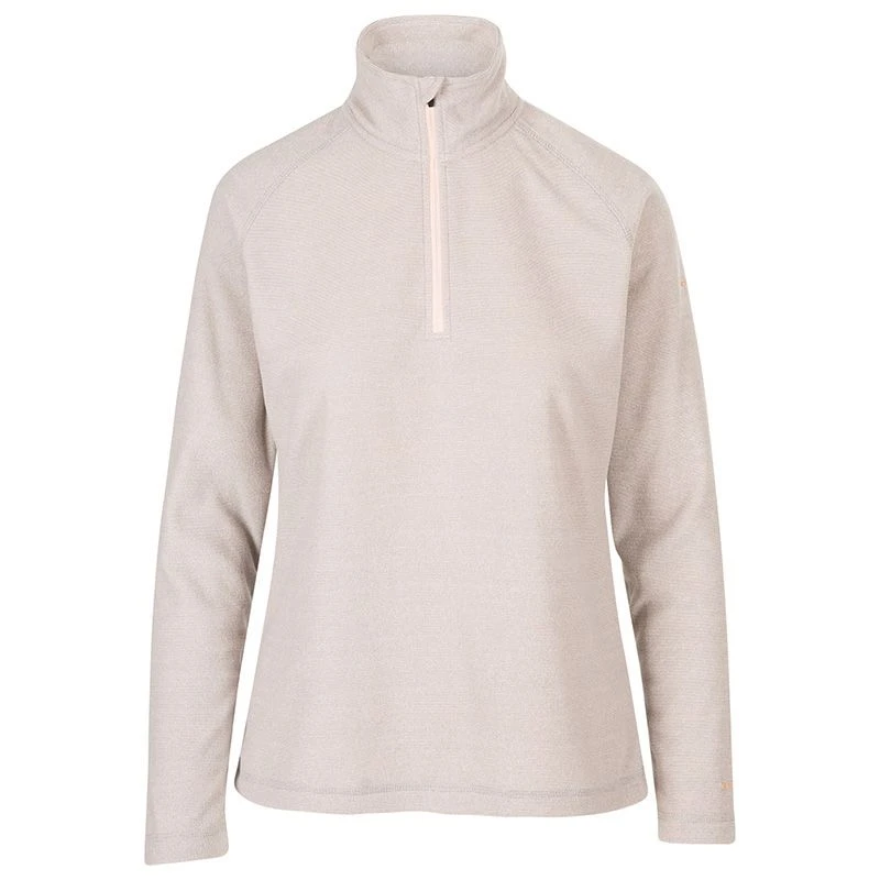 Trespass Women's Meadows Half Zip Fleece Pale Grey 1 Trespass Women's Meadows Half Zip Fleece Pale Grey