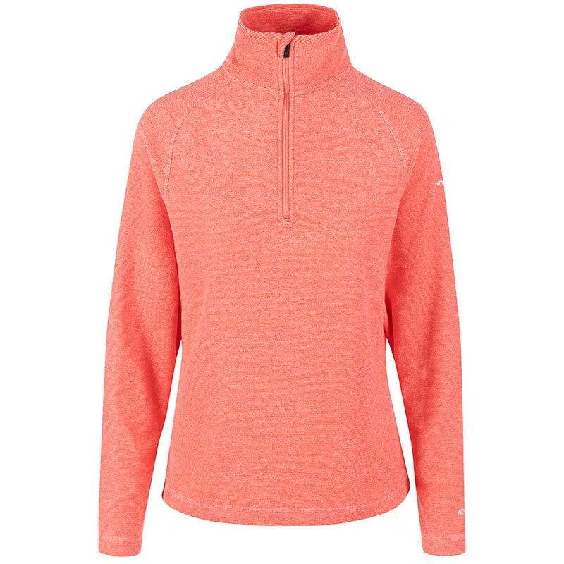 Trespass Women's Half Zip Fleece Peach Blush 1 Trespass Women's Half Zip Fleece Peach Blush