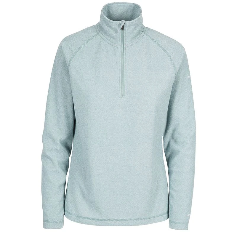 Trespass Women's Meadows Half Zip Fleece Teal Mist 1 Trespass Women's Meadows Half Zip Fleece Teal Mist