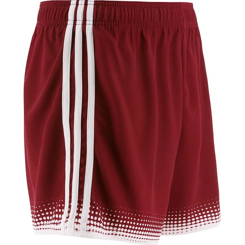 Women's Nelson Shorts Maroon / White 6 Women's Nelson Shorts Maroon / White - Image 6