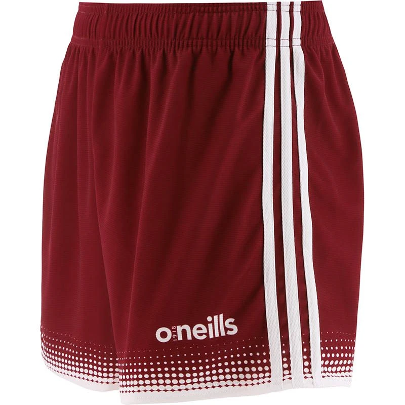 Women's Nelson Shorts Maroon / White 5 Women's Nelson Shorts Maroon / White - Image 5