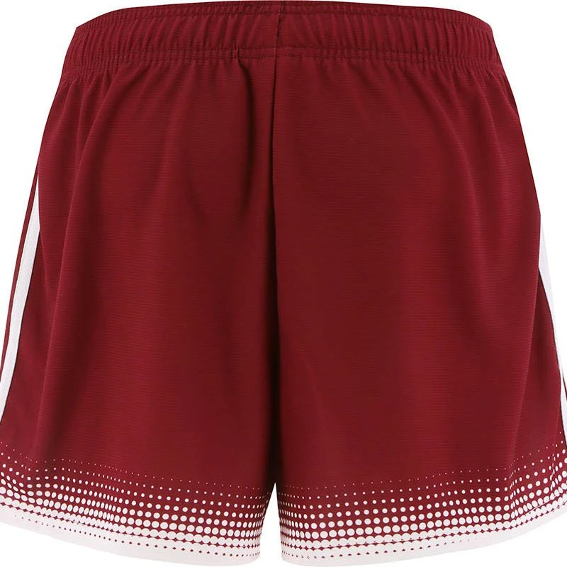 Women's Nelson Shorts Maroon / White 7 Women's Nelson Shorts Maroon / White - Image 7