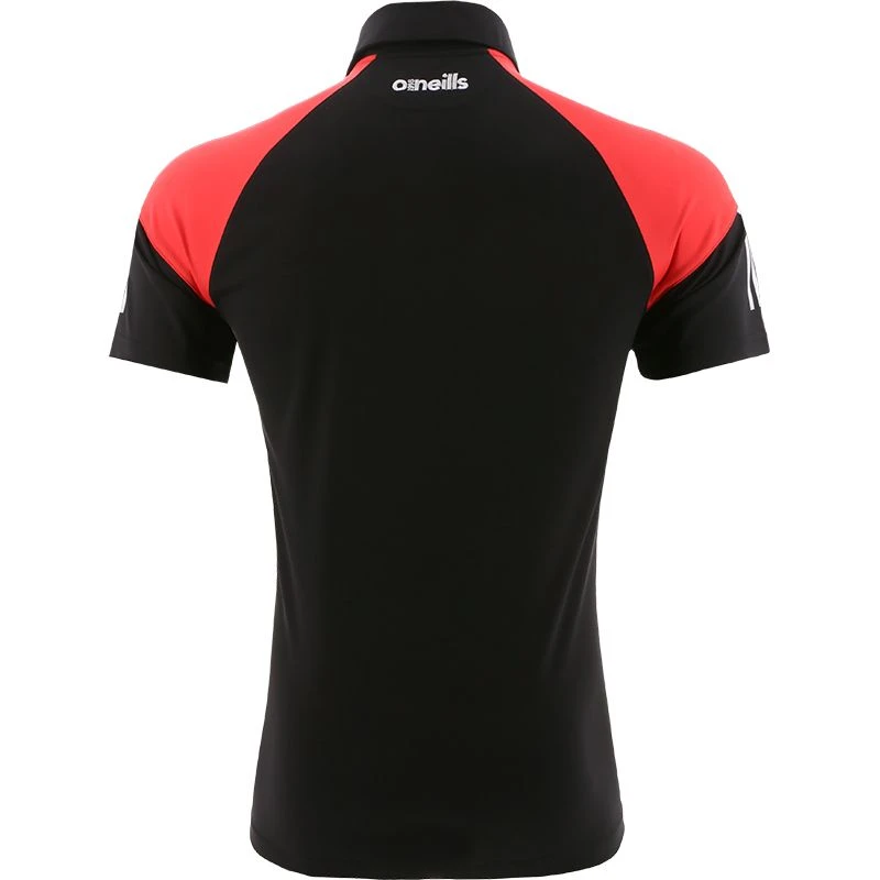 Women's Oslo Polo Shirt Black / Red / White 2 Women's Oslo Polo Shirt Black / Red / White - Image 2