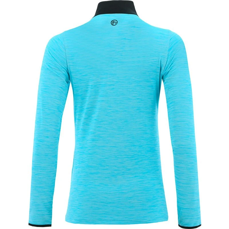 Women's Pluto Half Zip Midlayer Top Blue / Dark Grey 3 Women's Pluto Half Zip Midlayer Top Blue / Dark Grey - Image 3