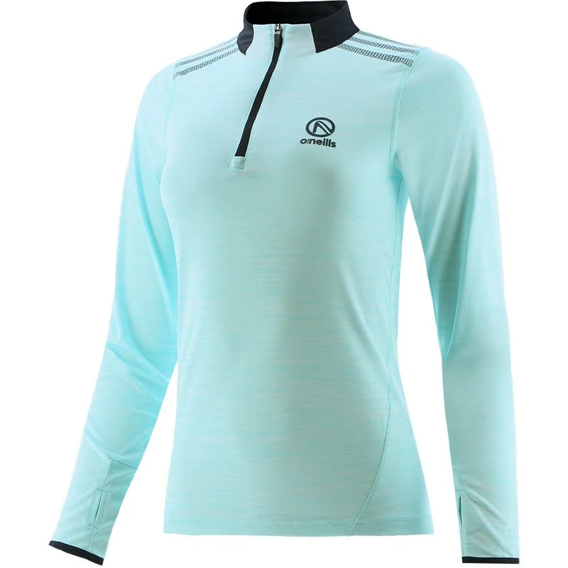 Women's Pluto Half Zip Midlayer Top Green / Marine 3 Women's Pluto Half Zip Midlayer Top Green / Marine - Image 3