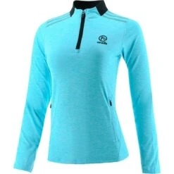 Women's Pluto Brushed Half Zip Top Blue / Dark Grey -Under Armour Store plut 184 3 gen bedgxx wmns p1 2
