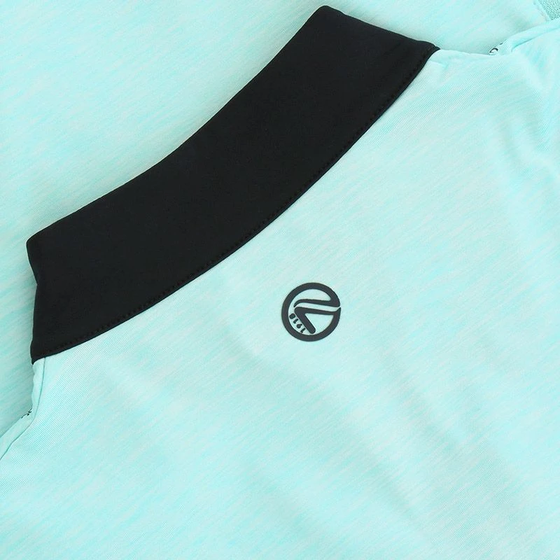 Women's Pluto Brushed Half Zip Top Green / Marine 5 Women's Pluto Brushed Half Zip Top Green / Marine - Image 5